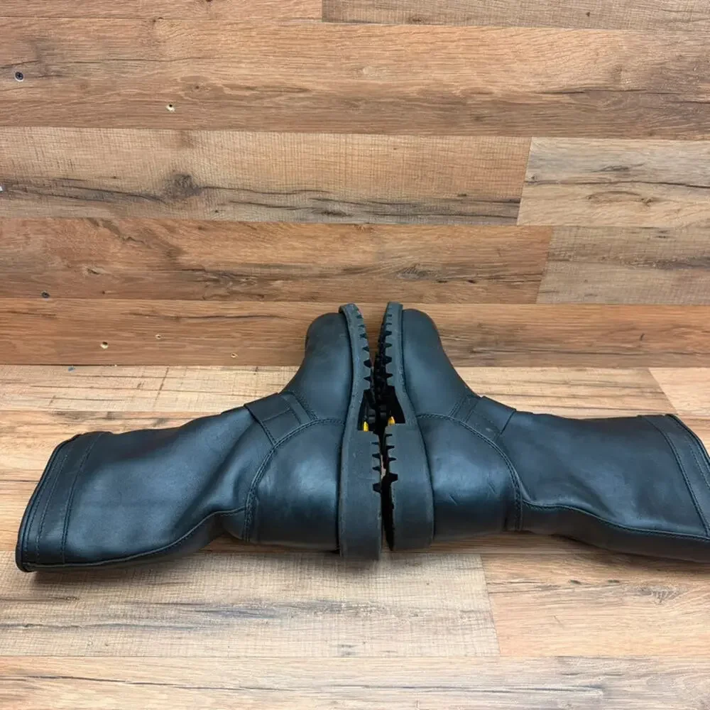 Red Wing Engineer Boots Size 9D Black Leather 988 Motorcycle Mens Steel Toe
